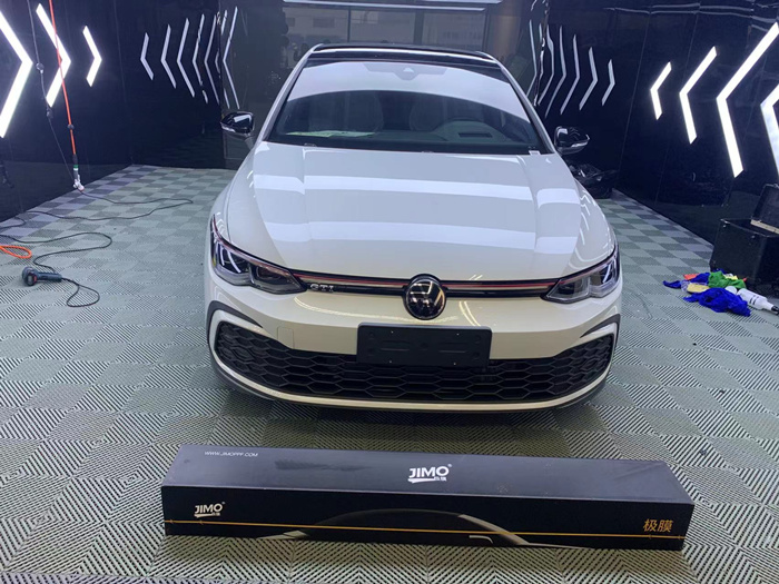 大眾高爾夫GTI隱形車(chē)衣施工案例