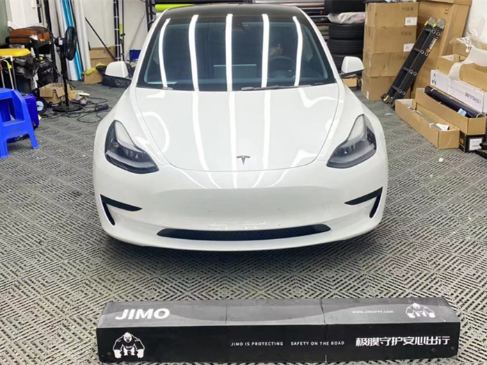 特斯拉-Model3隱形車衣施工案例
